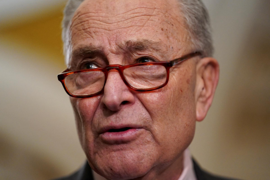 Líder demokratickej menšiny v Senáte Chuck Schumer. FOTO: Reuters