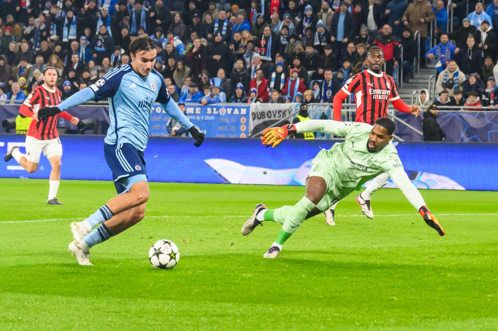 Futbalový útočník David Strelec (vľavo). FOTO: TASR/J. Novák