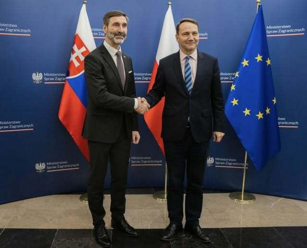 Minister Juraj Blanár sa vo Varšave stretol s poľským náprotivkom Radoslawom Sikorskim. FOTO: FB/Juraj Blanár