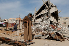 Palestínčania a arabské štáty na Blízkom východe Trumpov zámer odmietajú. FOTO: Reuters
