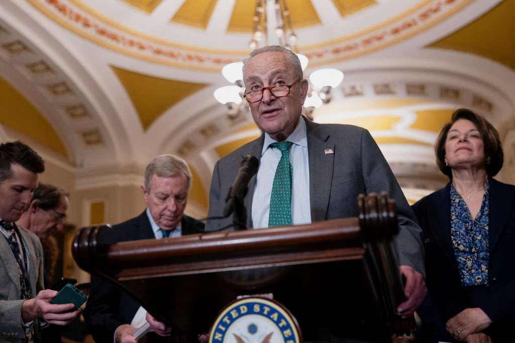 Šéf demokratov v americkom Senáte Chuck Schumer. FOTO: REUTERS