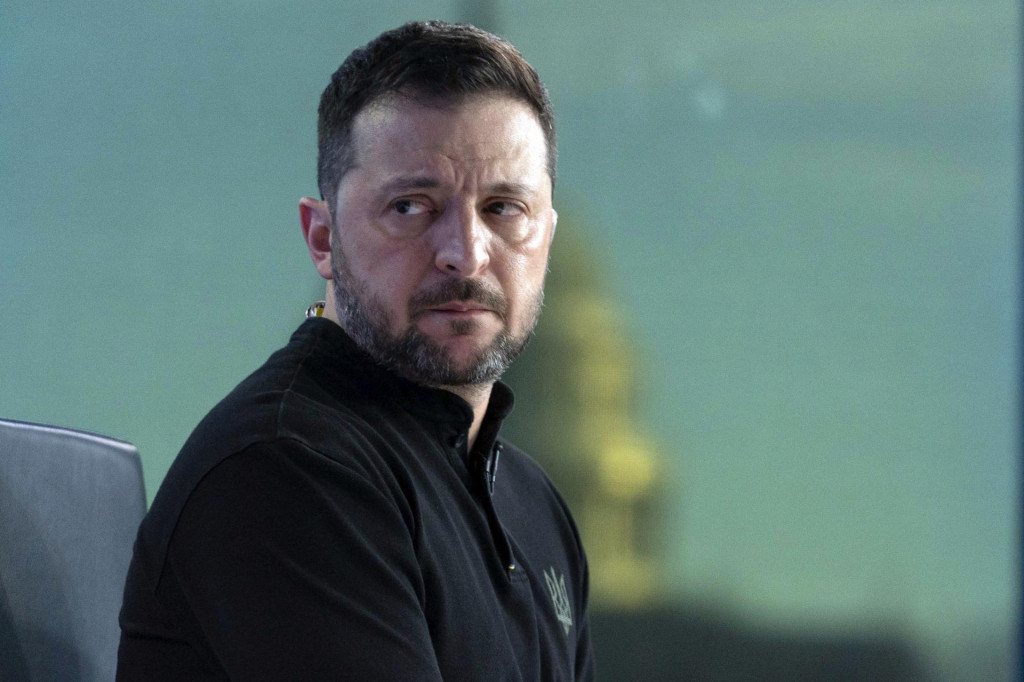 Na snímke ukrajinský prezident Volodymyr Zelenskyj. FOTO: TASR/AP