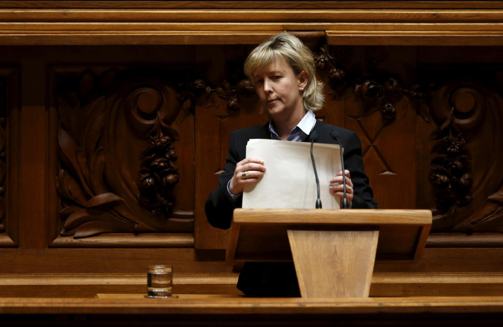 Eurokomisárka pre finančné služby a úniu úspor a investícií Maria Luís Albuquerqueová. FOTO: REUTERS