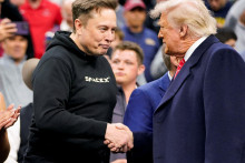Elon Musk s Donaldom Trumpom. FOTO: REUTERS