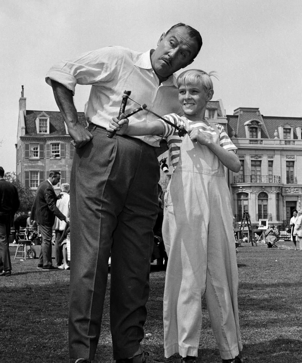 Herec Jay North ako Postrach Dennis a jeho herecký kolega Gale Gordon (29. marca 1962). FOTO: TASR/AP