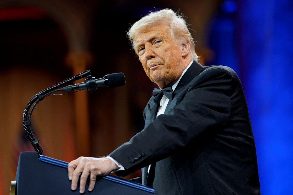 V súčte s predchádzajúcimi clami, ktoré americký prezident Donald Trump už na Čínu uvalil skôr, bude celkový dovozný poplatok na tovar z Číny predstavovať 104 percent. FOTO: Reuters