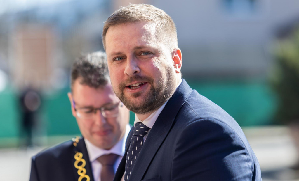 Na snímke v popredí minister zdravotníctva SR Kamil Šaško. FOTO TASR - Daniel Stehlík
