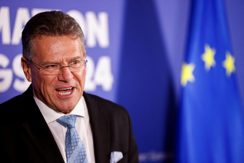 Eurokomisár pre obchod Maroš Šefčovič. FOTO: Reuters