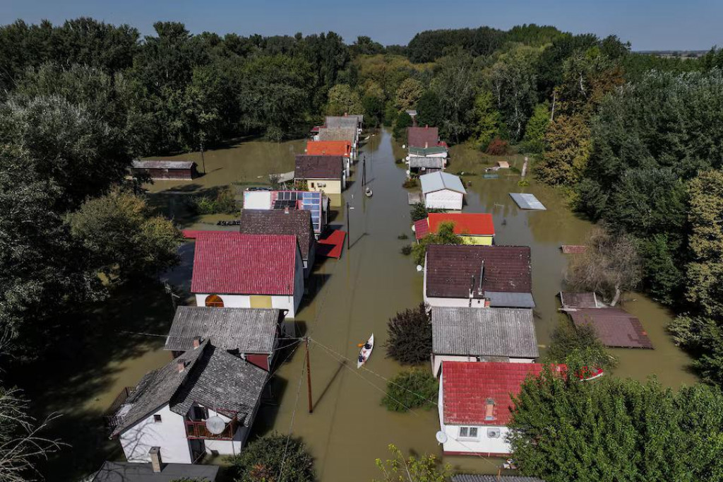 Záplavy v Maďarsku. FOTO: Reuters