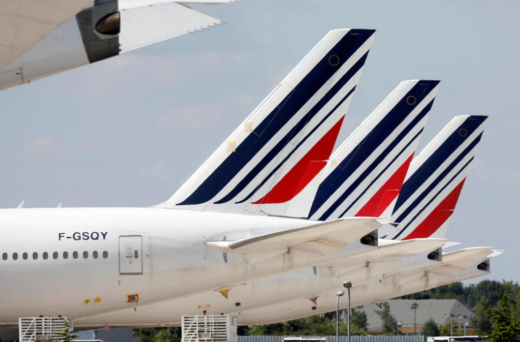 Lietadlá Boeing 777 spoločnosti Air France. FOTO: Reuters