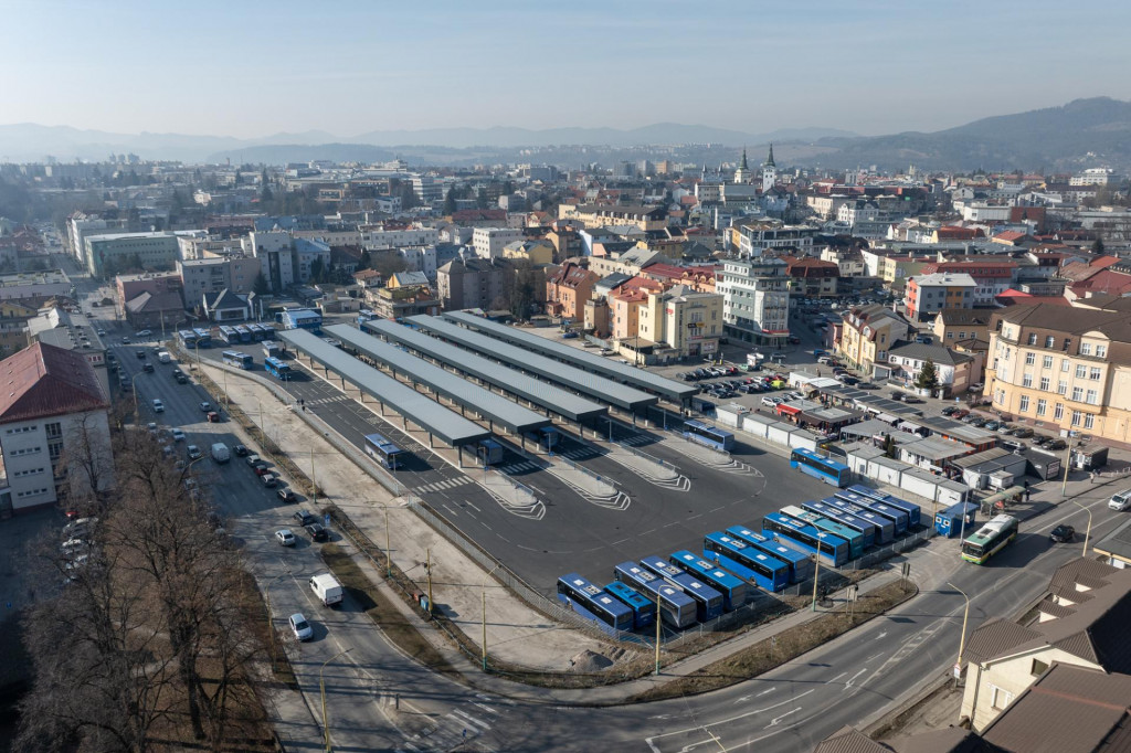 Takto vyzerala rekonštrukcia autobusovej stanice vo februári. FOTO: Strabag