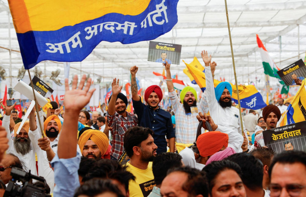 Protest v Indii. FOTO: Reuters