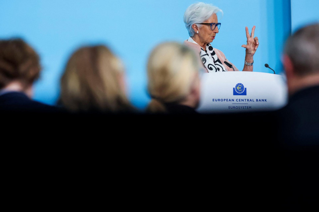 Prezidentka Európskej centrálnej banky (ECB) Christine Lagardeová. FOTO: Reuters