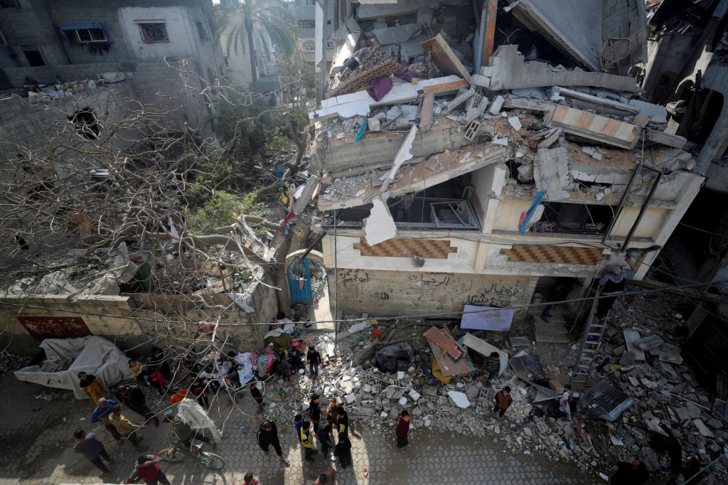Dôsledok izraelských útokov v Gaze. FOTO: Reuters