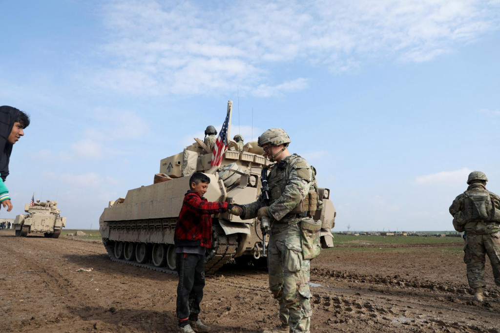 Americké jednotky v Sýrii. FOTO: REUTERS