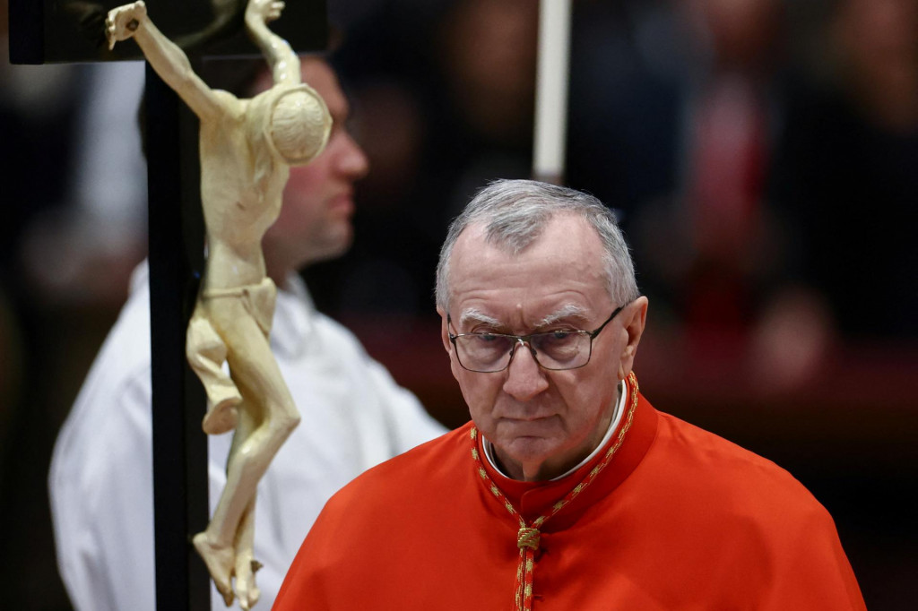 Ako nástupca pápeža Františka sa spomína doterajší vatikánsky štátny sekretár Pietro Parolin. FOTO: Reuters