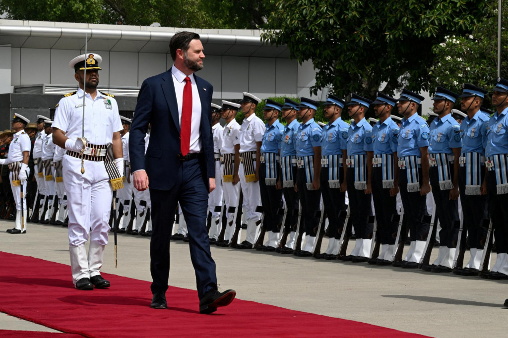 Americký viceprezident J. D. Vance v pondelok pricestoval do Indie. FOTO: Reuters