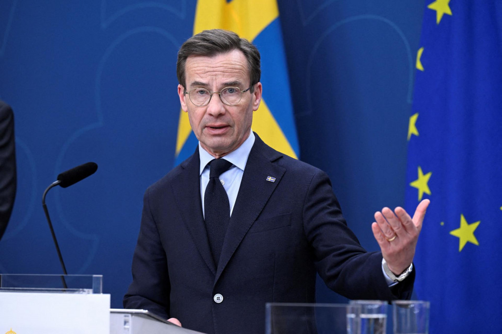 Švédsky premiér Ulf Kristersson. FOTO: Reuters