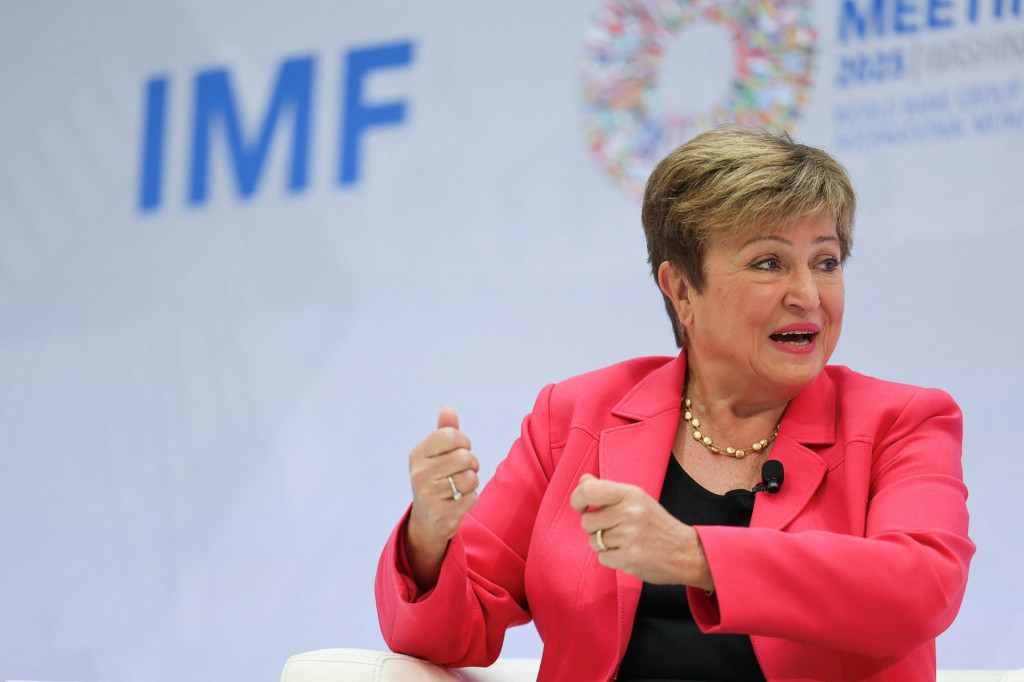 Generálna riaditeľka Medzinárodného menového fondu (MMF) Kristalina Georgievová. FOTO: Reuters