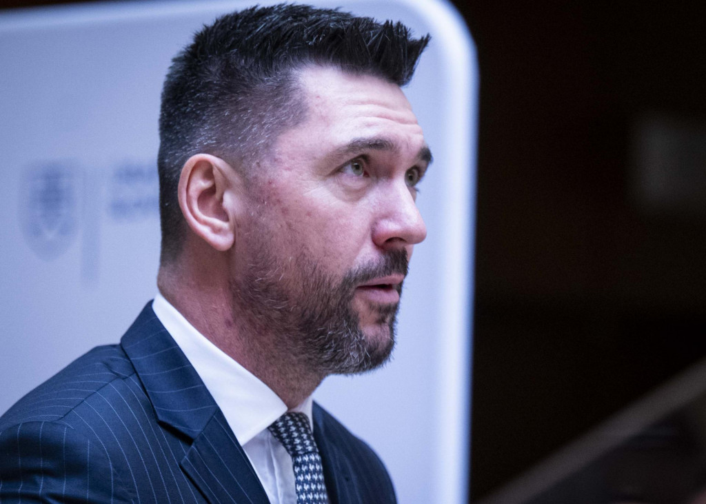 Na snímke minister pôdohospodárstva a rozvoja vidieka Richard Takáč (Smer). FOTO: TASR/Jakub Kotian