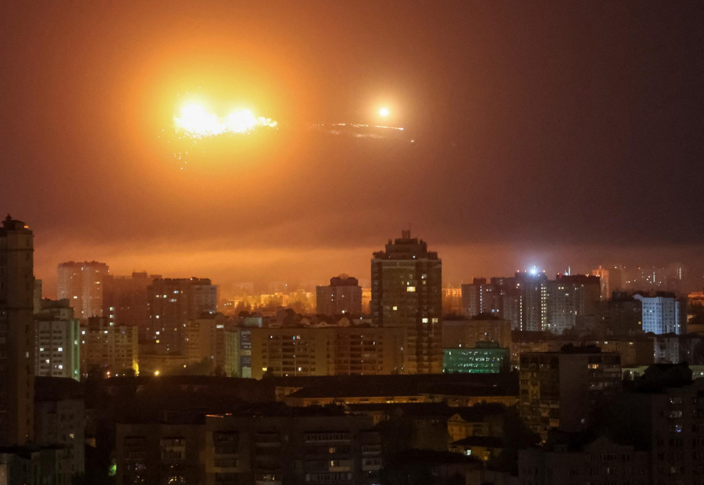 Útok sa odohral okolo 1.00 h miestneho času, informoval The Kyiv Independent. FOTO: REUTERS
