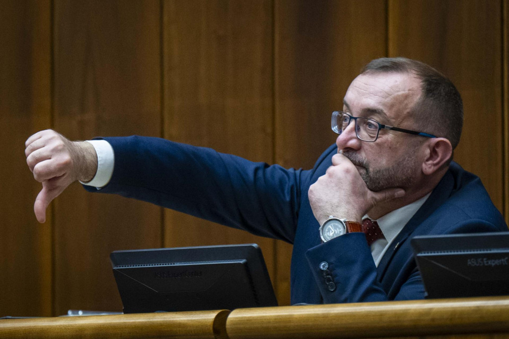 Poslanec Národnej rady za Hlas Róbert Puci. FOTO: TASR/Jakub Kotian