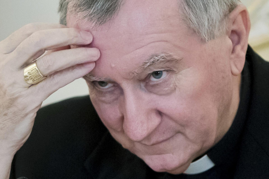 Na archívnej snímke z 22. augusta 2017 štátny sekretár Vatikánu a taliansky kardinál Pietro Parolin. FOTO: TASR/AP