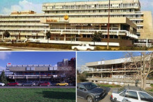 Bývalá diskotéka Bajkal v Bratislave si prešla od 80. rokov minulého storočia viacerými premenami. FOTO: FB/Bratislava a jej premeny, Spiace miesta, Google, Koláž HN