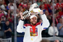 Hviezdny český hokejista David Pastrňák. FOTO: TASR/AP