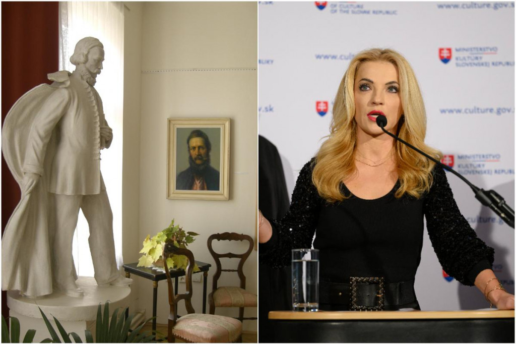 O zrušení rekonštrukcie rozhodlo ministerstvo kultúry pod vedením Martiny Šimkovičovej. FOTO: TASR, archív múzea/Koláž HN