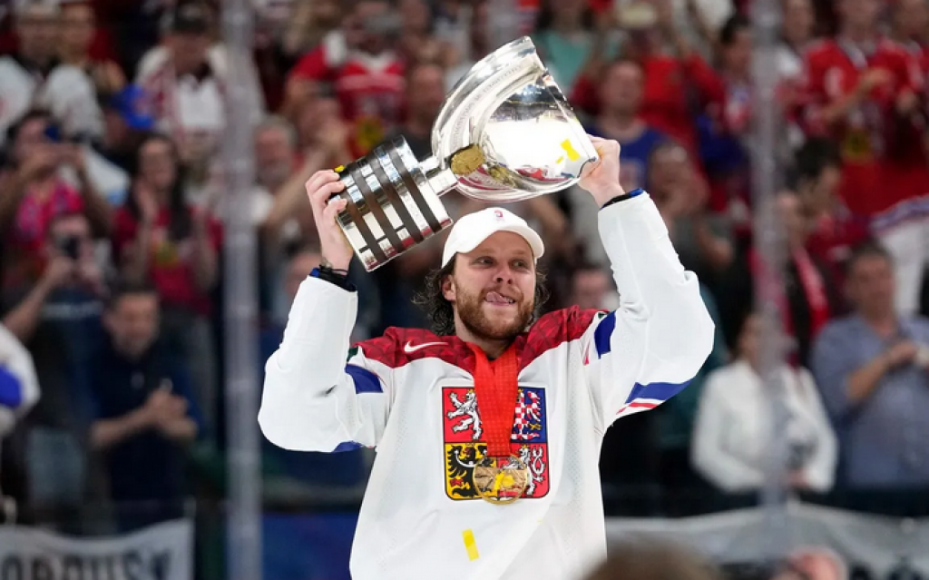 Hviezdny český hokejista David Pastrňák. FOTO: TASR/AP