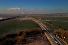 Takto vyzerala výstavba obchvatu metropoly východného Slovenska v marci. FOTO: NDS