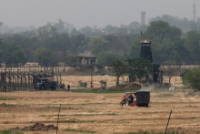Hranica medzi Indiou a Pakistanom. FOTO: Reuters