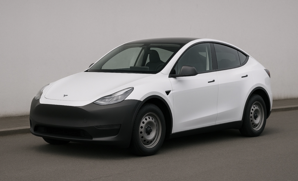 Tesla Model Y v ľudovej verzii? Aj takto by mohol vyzerať výrazne zlacnený americký crossover.