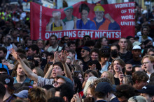 Protest v Berlíne. FOTO: Reuters