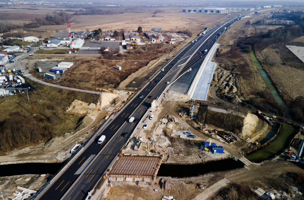 Križovatka D1 pred Bratislavou FOTO: NDS