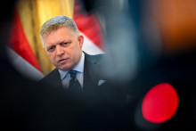 Premiér Robert Fico. FOTO: REUTERS/Radovan Stoklasa