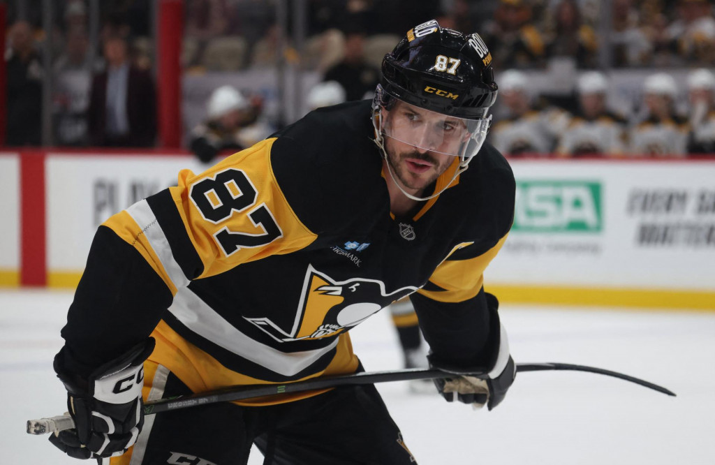 Kapitán Pittsburghu Sidney Crosby. FOTO: Reuters/Charles LeClaire-Imagn Images