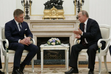 V roku 2016 zavítal Robert Fico aj do Kremlu, keď tam rokoval s ruským prezidentom Vladimirom Putinom. FOTO: TASR/AP