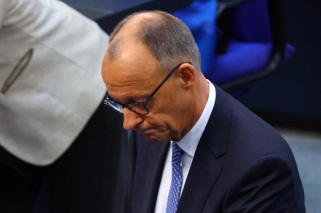 Friedrich Merz v nemeckom parlamente. FOTO: Reuters