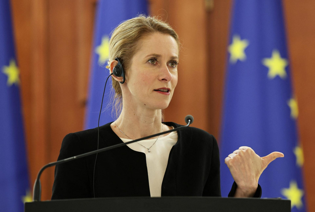 Podpredsedníčka Európskej komisie a vysoká predstaviteľka Európskej únie pre zahraničné veci a bezpečnostnú politiku Kaja Kallasová. FOTO: Reuters