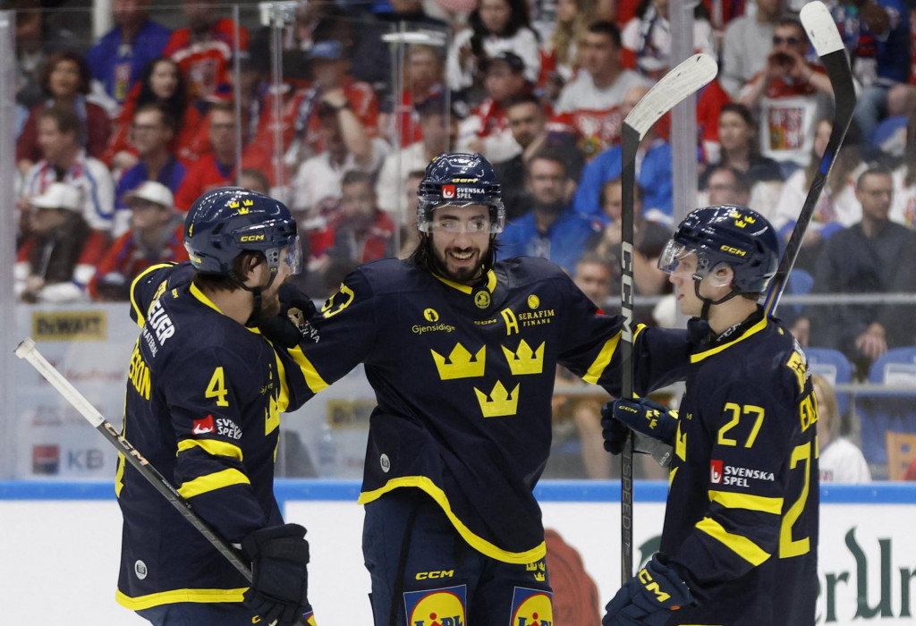 Švédski hokejisti pred MS v hokeji. FOTO: Reuters
