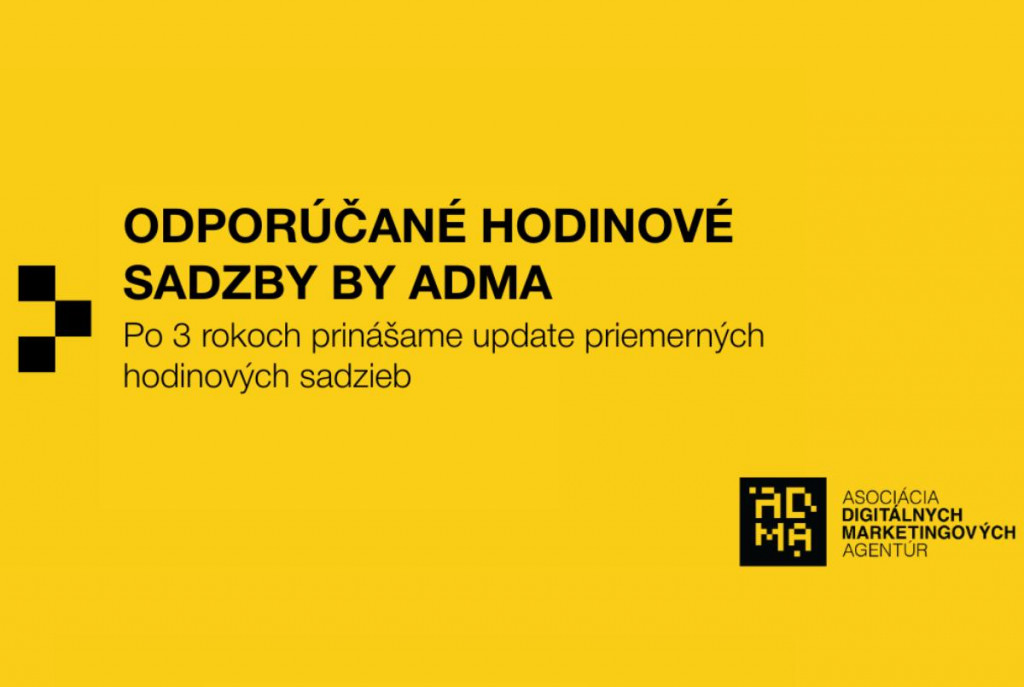 Odporúčané hodinové sadzby od ADMA.