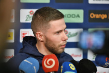 Kapitán slovenskej hokejovej reprezentácie Matúš Sukeľ. FOTO: TASR/Lukáš Grinaj