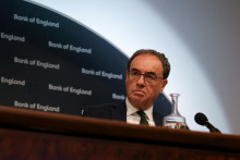 Guvernér britskej centrálnej banky Andrew Bailey. FOTO: Reuters