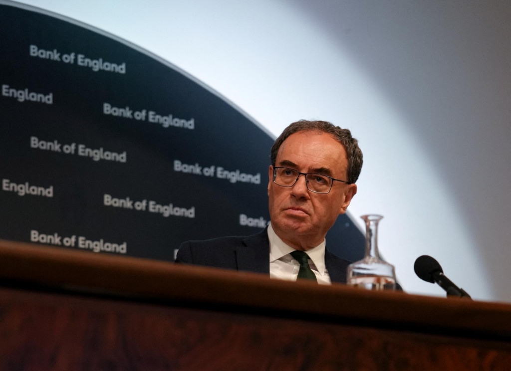 Guvernér britskej centrálnej banky Andrew Bailey. FOTO: Reuters