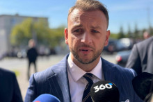 Minister vnútra Matúš Šutaj Eštok na výjazdovom rokovaní vlády v Malej Lehote. FOTO: HN/Akos Cséplö