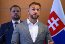 Minister zdravotníctva Kamil Šaško a minister vnútra Matúš Šutaj Eštok. FOTO TASR - Jaroslav Novák