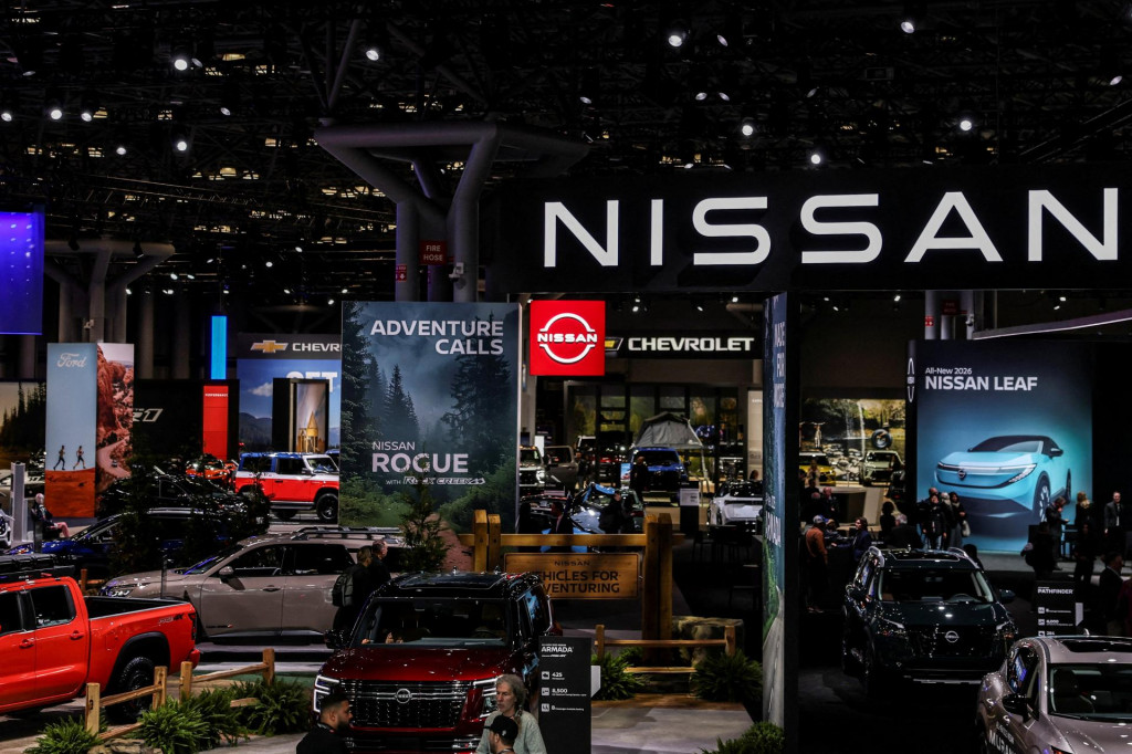 Automobily Nissan na výstave v New Yorku. FOTO: REUTERS