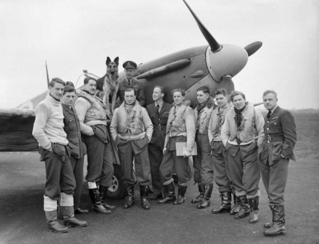 Britskí piloti počas druhej svetovej vojny.